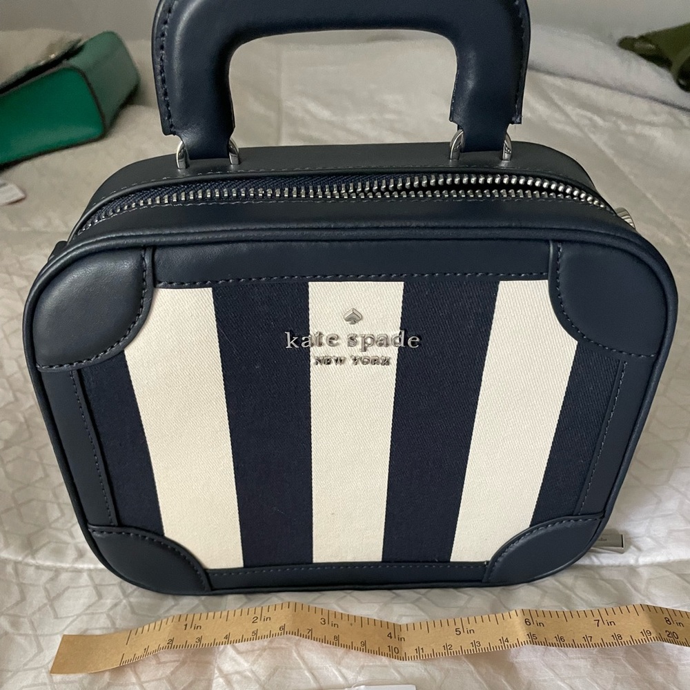 Kate Spade pinstripe purse
